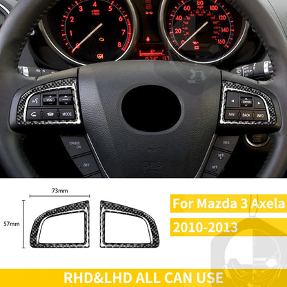 Whole Interior Stickers For Mazda 3 Axela 2010-2013 Carbon Fiber Car Accessories Dash Trim Gear Shift Console Cover Molding