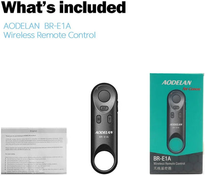 BR-E1 Wireless Remote Control Shutter Release for Canon EOS R5II R50 R8 R6II RP 850D 6DII 90D 77D 800D 200DII M200 M50II G7XIII