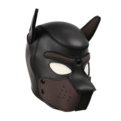 20 Styles Neoprene Puppy Play Dog Hood Mask,Bdsm Bondage Slave Pet Roleplay Party Pup Mask,Removable Muzzle,Couple Flirt Sex Toy
