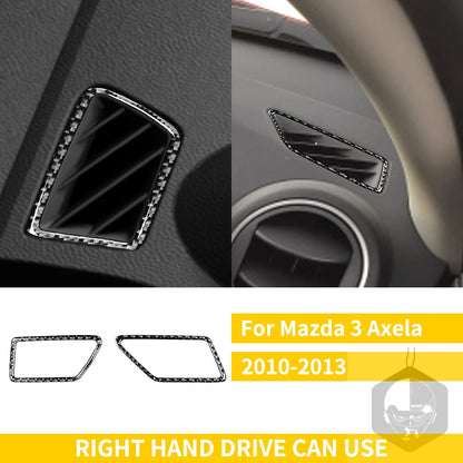 Whole Interior Stickers For Mazda 3 Axela 2010-2013 Carbon Fiber Car Accessories Dash Trim Gear Shift Console Cover Molding