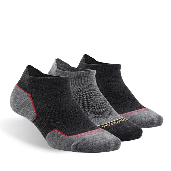 ZEALWOOD Marathon Running Socks, Men's Women's Outdoor Merino Wool Sports Compression Socks Breathable Cushion Cycling 1/3 Pairs