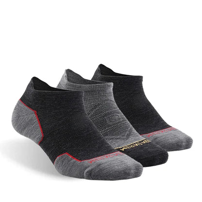 ZEALWOOD Marathon Running Socks, Men's Women's Outdoor Merino Wool Sports Compression Socks Breathable Cushion Cycling 1/3 Pairs
