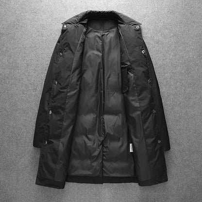 2024 new arrival winter jacket 90% white duck down jackets men,mens fashion thicken warm parkas trench coat size M-XXXL,4XL