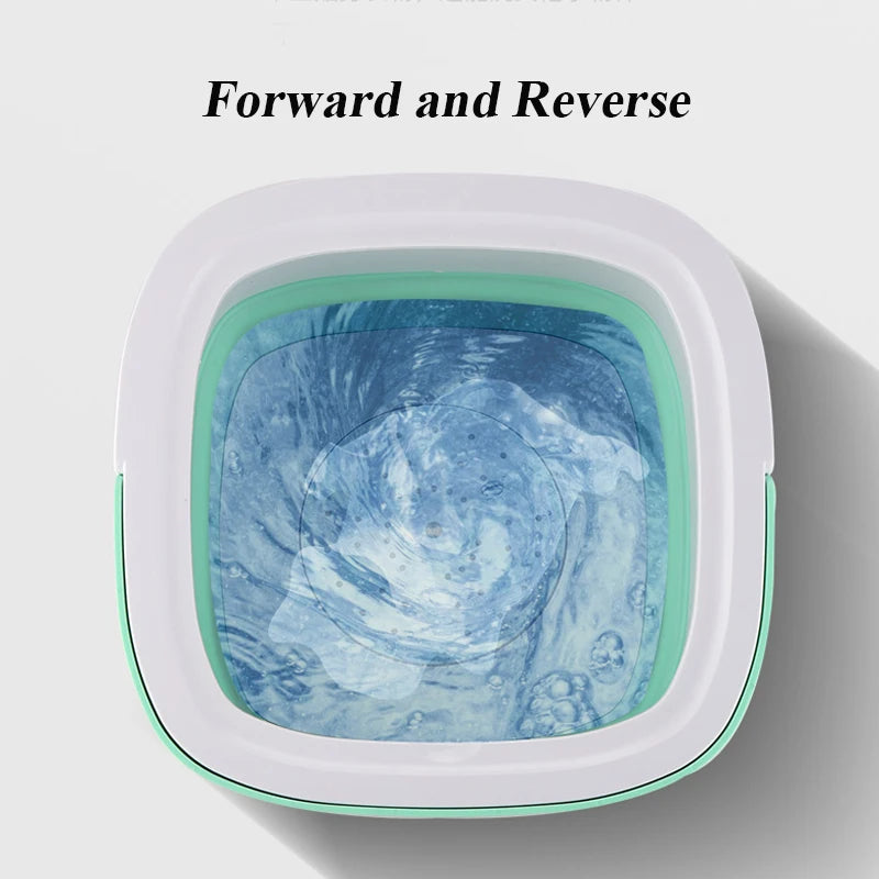 Folding Clothes Washing Machine Portable Semi-Automatic for Children