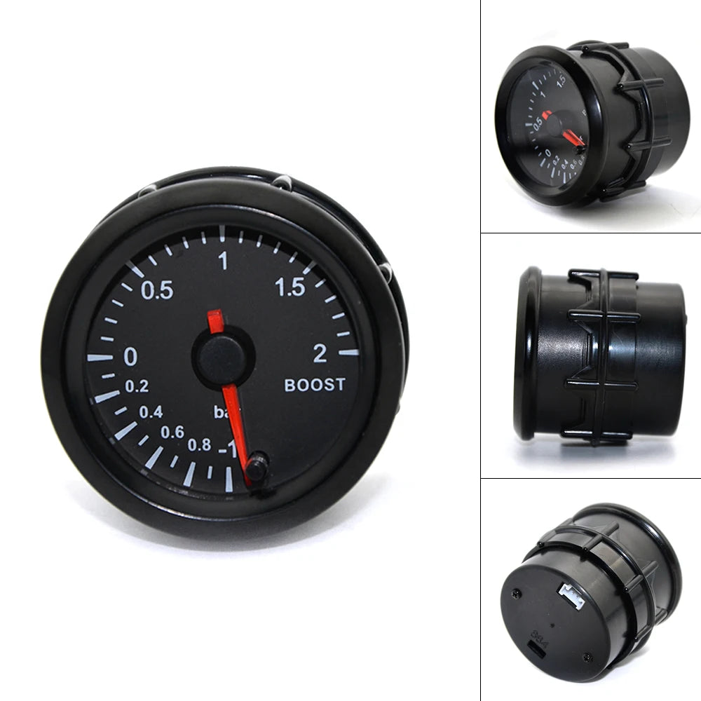 2" 52mm 7 Colors LED Boost/Water temp/Oil temp/Oil pressure/Voltmeter/Air fuel ratio/EGT/Tachometer RPM Car Gauge +Gauge Pods