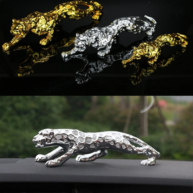 Car Ornaments Leopard Figurine Cool Auto DEcor Automobiles Interior Dashboard Resin Crafts Home Decoration Accessories Gift