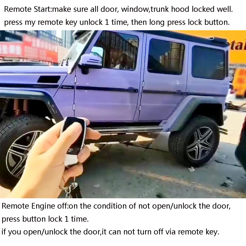 Remote Starter System For Mercedes Benz G W463 Class 2019-2023 Auto Unlock Lock  Keyless GO New Smart Key Car Accessories
