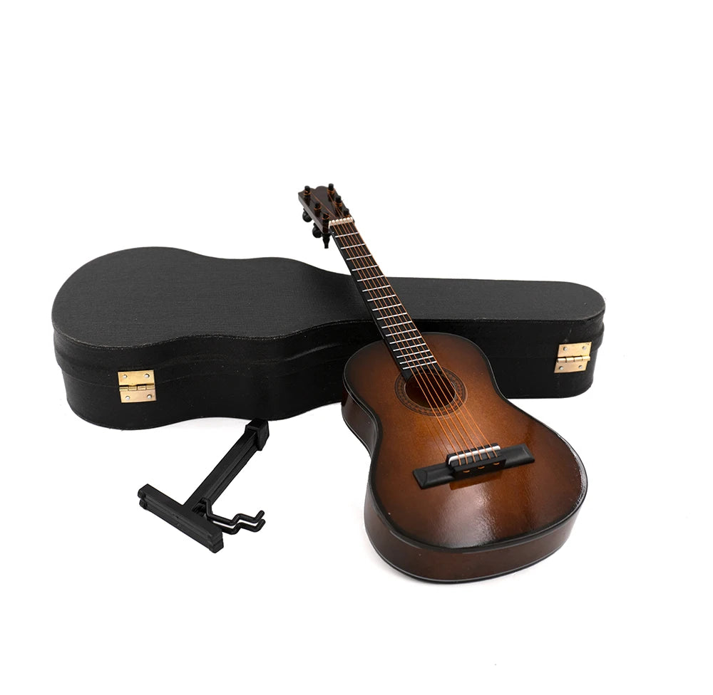 Dollhouse Miniature Guitar Musical Instrument for 1/4 1/6 1/10 1/12 Anime Figure ob11 bjd GSC Doll House Accessories Decoration