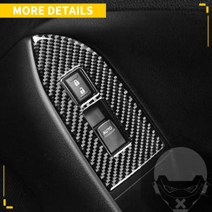 For Subaru BRZ Toyota 86 GT86 2017 2018 2019 Carbon Fiber Car Accessories Gear Shift Cup Holder Air Conditioning Trim Sticker