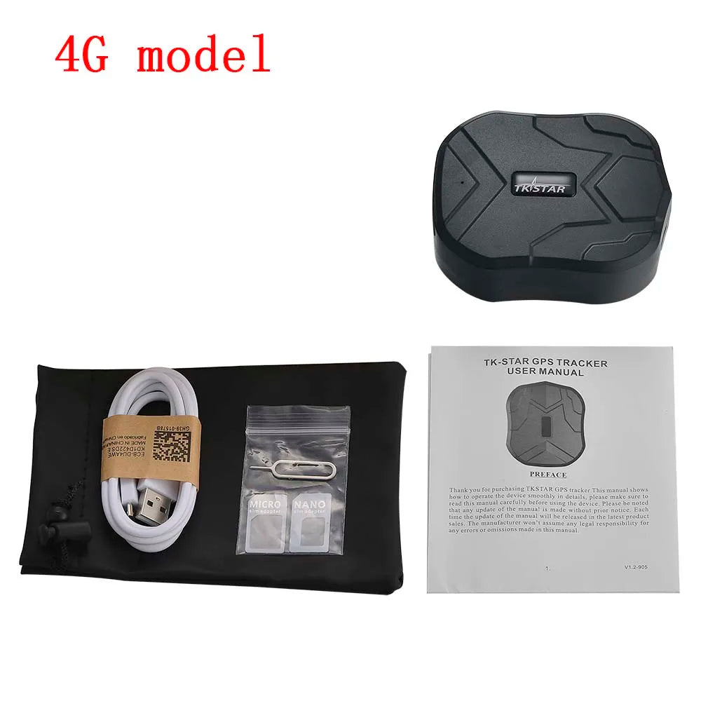 4G LTE TK905B GPS Tracker Car Vehicle Tracking Device 10000mah Long Standby Magnet Waterproof Car GPS Alarm Real time