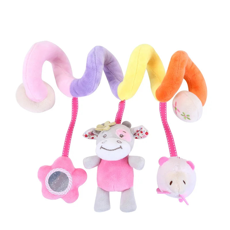 Sensory Baby Plush Rattle Toys Stroller Musical Mobile Hanging Toys Baby Rattles Mobiles Babies Newborns Games Toy 0 6 12 Months