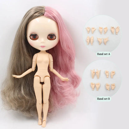 ICY DBS Blyth Doll Series Yin-yang hair style like Sia white skin 1/6 BJD ob24 anime cosplay