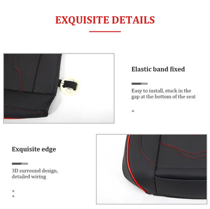 SEAMETAL Pu Leather Car Seat Cover Interior 5 Seater Cushion Protector Universal Four Seasons Automobile Seat Covers Accessories