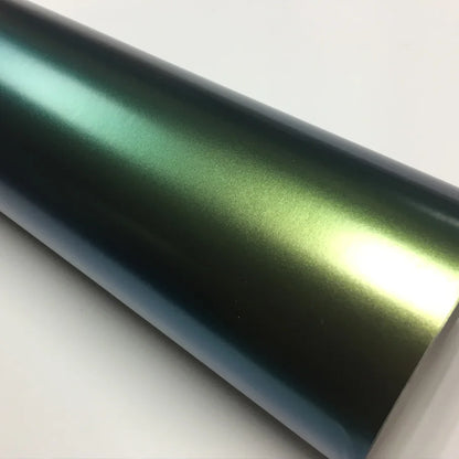 Premium Gloss Chameleon Pearl Glitter Metallic Green purple Vinyl Car Wrap Foil With Air Release Diamond Car Sticker Decal