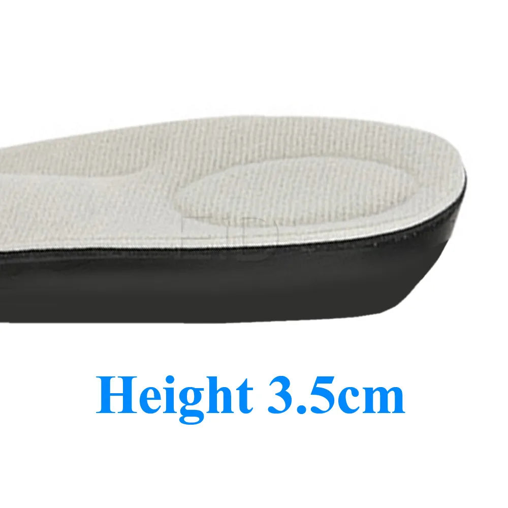 EiD Increased movement insole invisible height insoles breathable arch male and female pu insole increased 1.5/2.5/3.5/4.5 cm