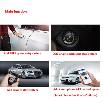 For Toyota Camry 2019-2023 Car Keyless Start Stop Remote Start PKE Keyless Go Smart Phone APP Control Plug Play CAN Bus Product