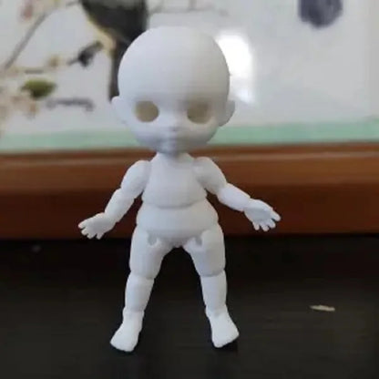 SD mini doll 3.5 cmBJD naked girl doll Kawaii girl toy DIY thumb doll