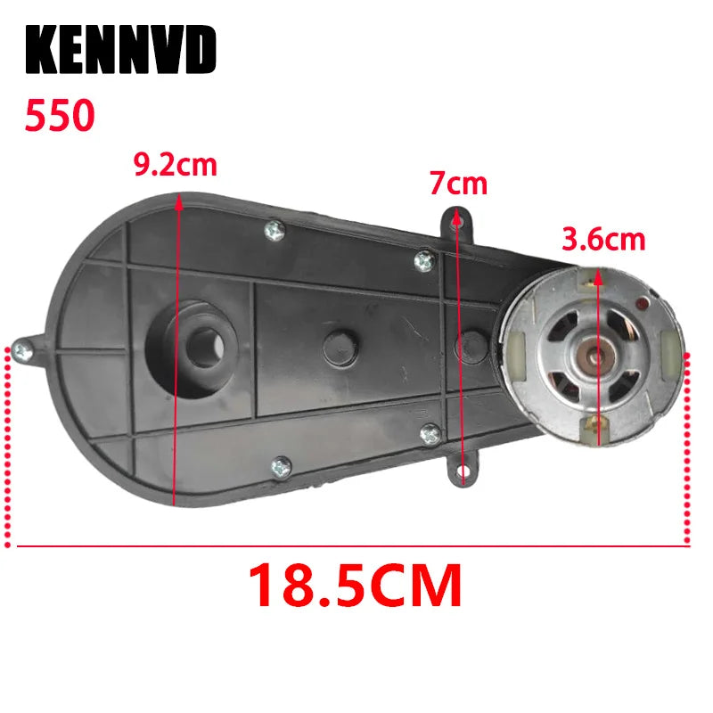 6V 12V 24V RS390 RS550 High Speed 2PCS Children Electric Ride on Car Vehicle Metal Steel Gear Motor Gearbox Engine Reducer Parts