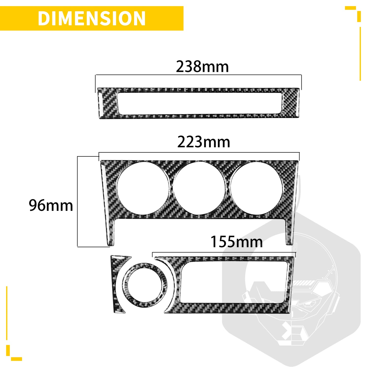 For Subaru BRZ Toyota 86 GT86 2017 2018 2019 Carbon Fiber Car Accessories Gear Shift Cup Holder Air Conditioning Trim Sticker