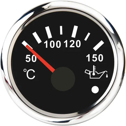 Car Marine Boat Boost Alarm Gauge 2‘’52mm Oil pressure Meter Water Level Fuel Temperature 12V 24V Voltmeter Accessories Meter