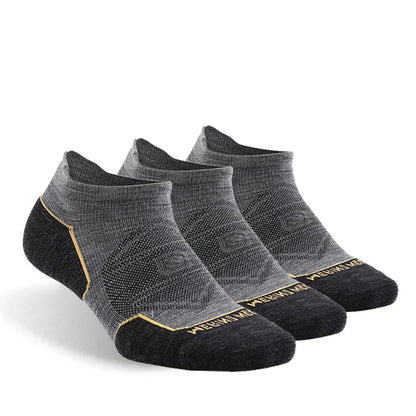 ZEALWOOD Marathon Running Socks, Men's Women's Outdoor Merino Wool Sports Compression Socks Breathable Cushion Cycling 1/3 Pairs