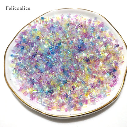 50g Bingsu Slime Additives Iridescent Beads Supplies DIY Sprinkles Kit For Fluffy Clear Crunchy Slime Clay