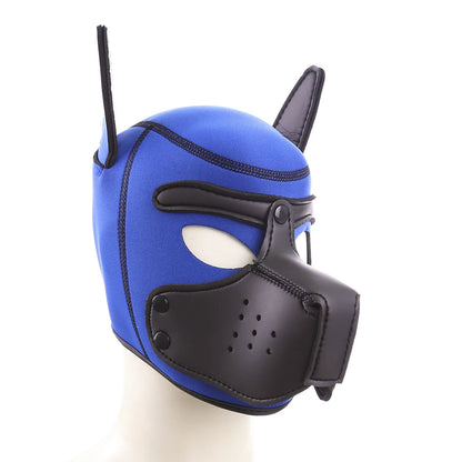 20 Styles Neoprene Puppy Play Dog Hood Mask,Bdsm Bondage Slave Pet Roleplay Party Pup Mask,Removable Muzzle,Couple Flirt Sex Toy