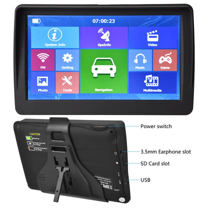 Podofo Car GPS Navigation 7 Inch Touch Screen GPS Navigator Truck Sunshade Sat Nav 256M Europe Map GPS Navigators