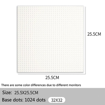 32*32 50*50 Dots Classic Base Plates Blocks DIY Small Size City Road Bricks Baseplates Construction Building Toys For Kids Gifts