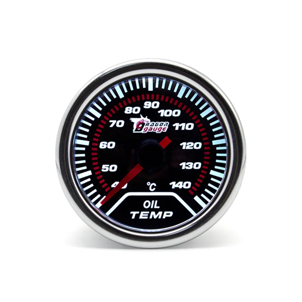 「DRAGON」 52MM Water Temp Oil Temp Oil Press Voltmeter Vacuum Tachometer RPM Boost Gauge Air Fuel Ratio EGT Gauge for 12 Volt Car