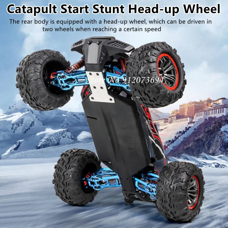 1:10 Professional Brushless 4WD RC Racing Drift Car 80KM/H All-terrain Off-road 2.3KG Steering Gear Alloy Frame RC Buggy Model