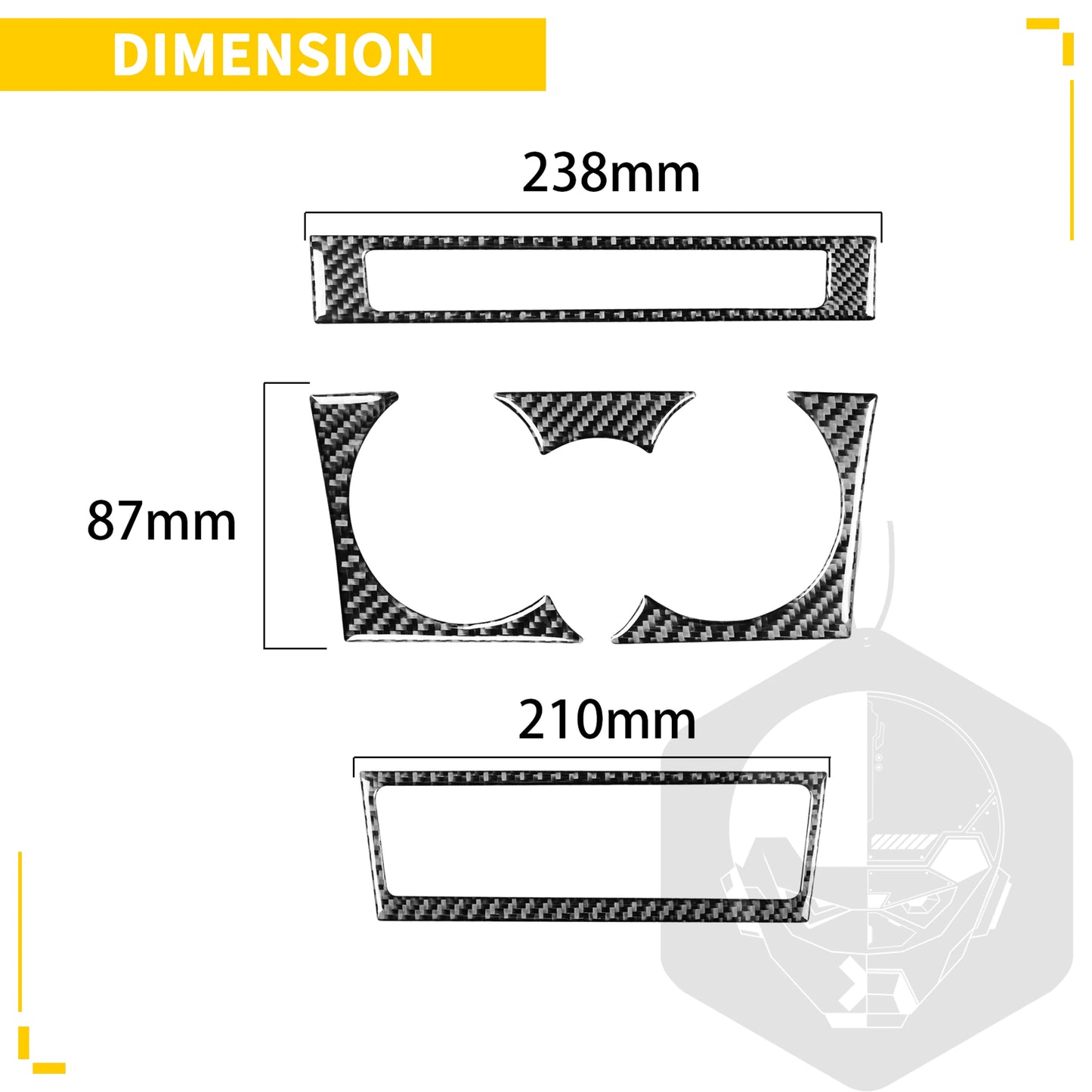 For Subaru BRZ Toyota 86 GT86 2017 2018 2019 Carbon Fiber Car Accessories Gear Shift Cup Holder Air Conditioning Trim Sticker