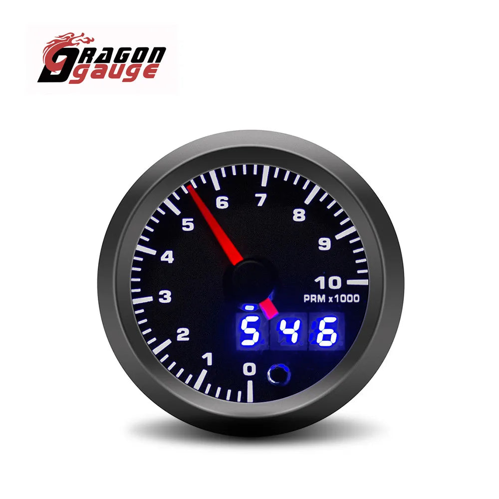 DRAGON GAUGE 52mm Car Tachometer PRM Boost Gauge Voltage EGT Gauge Water Temp Oil Temp Oil Pressure Car Gauge Fit for 12V Car