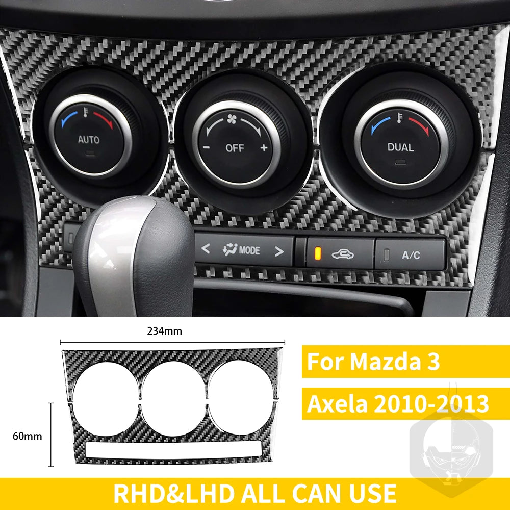 Whole Interior Stickers For Mazda 3 Axela 2010-2013 Carbon Fiber Car Accessories Dash Trim Gear Shift Console Cover Molding