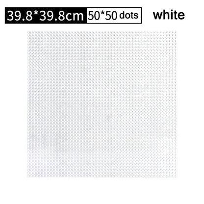 32*32 50*50 Dots Classic Base Plates Blocks DIY Small Size City Road Bricks Baseplates Construction Building Toys For Kids Gifts