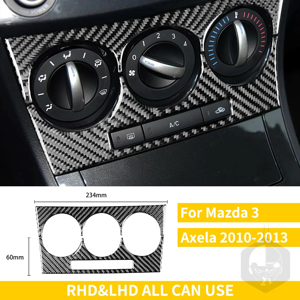 Whole Interior Stickers For Mazda 3 Axela 2010-2013 Carbon Fiber Car Accessories Dash Trim Gear Shift Console Cover Molding