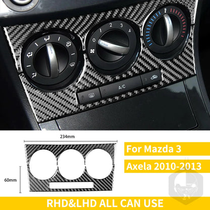 Whole Interior Stickers For Mazda 3 Axela 2010-2013 Carbon Fiber Car Accessories Dash Trim Gear Shift Console Cover Molding