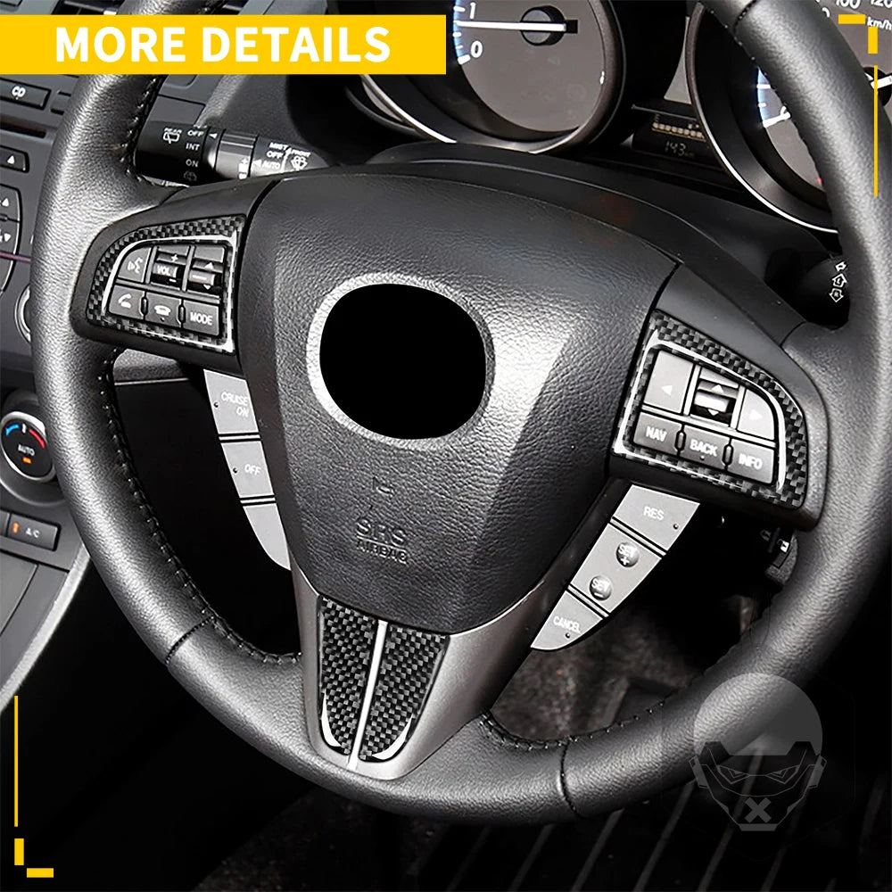 Whole Interior Stickers For Mazda 3 Axela 2010-2013 Carbon Fiber Car Accessories Dash Trim Gear Shift Console Cover Molding