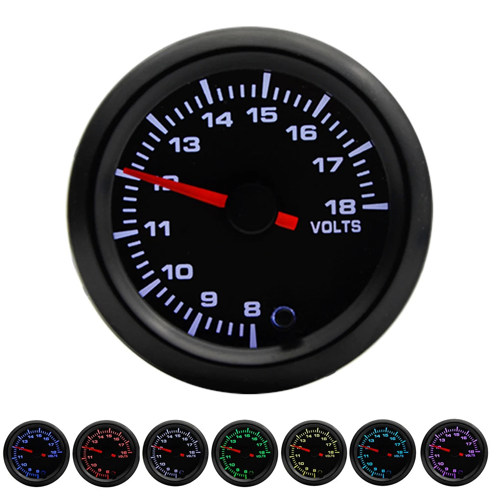 2" 52mm 7 Colors LED Boost/Water temp/Oil temp/Oil pressure/Voltmeter/Air fuel ratio/EGT/Tachometer RPM Car Gauge +Gauge Pods