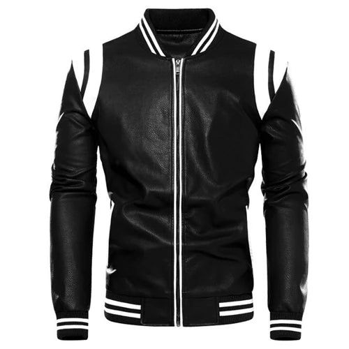 New autumn winter Motorcycle men jacket High quality brand Casual Biker Leather Jacket Male Coat Fleece Pu Overcoat US SIZE