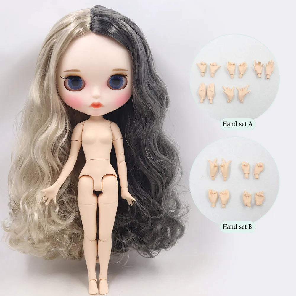 ICY DBS Blyth Doll Series Yin-yang hair style like Sia white skin 1/6 BJD ob24 anime cosplay