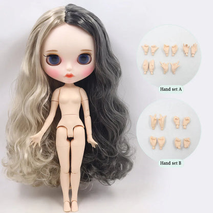 ICY DBS Blyth Doll Series Yin-yang hair style like Sia white skin 1/6 BJD ob24 anime cosplay