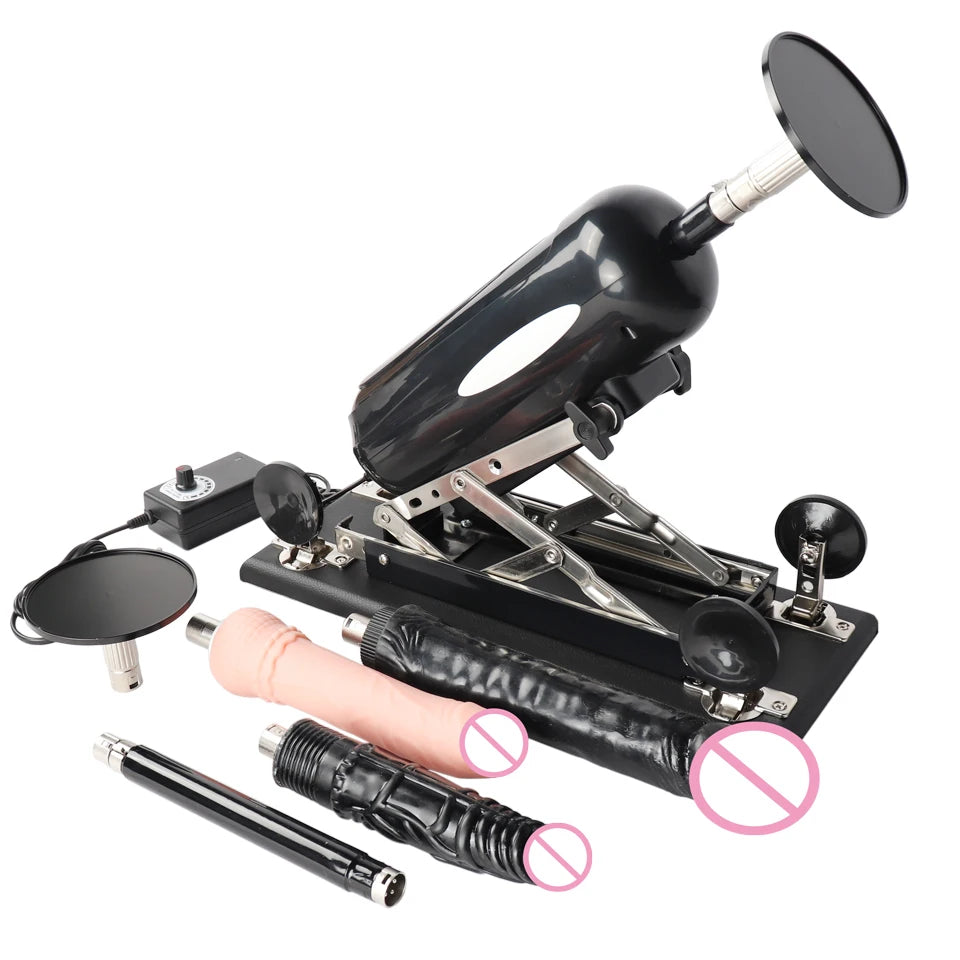 Automatic Telescopic Sex Machine Thrust Dildo Machine with Big Dildo for Men and Women Masturbation Sex Toys