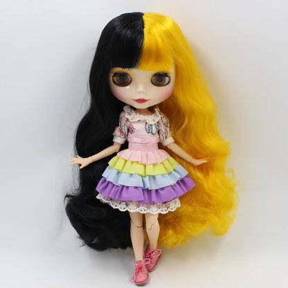 ICY DBS Blyth Doll Series Yin-yang hair style like Sia white skin 1/6 BJD ob24 anime cosplay