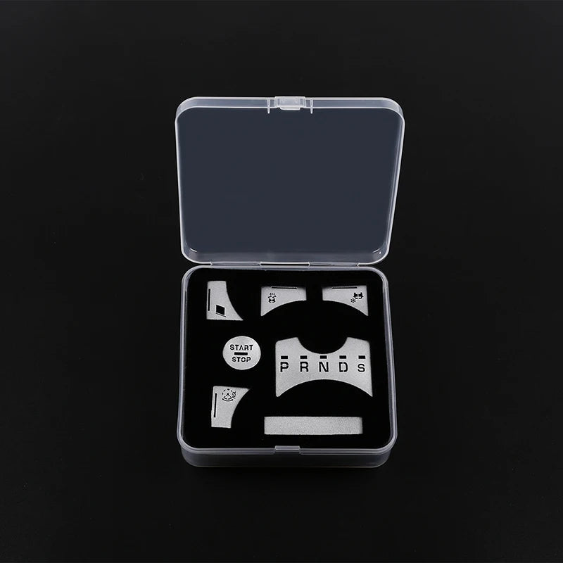 For Jaguar XF 2012-2015 Aluminum Alloy Car Central Control Gear Shift Panel Buttons Covers Stickers Trim Interior Accessories