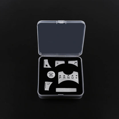 For Jaguar XF 2012-2015 Aluminum Alloy Car Central Control Gear Shift Panel Buttons Covers Stickers Trim Interior Accessories