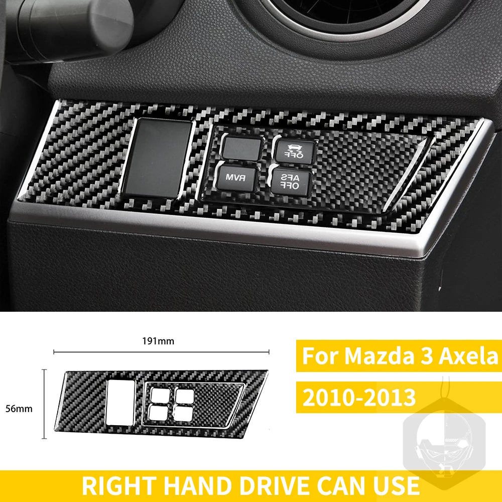 Whole Interior Stickers For Mazda 3 Axela 2010-2013 Carbon Fiber Car Accessories Dash Trim Gear Shift Console Cover Molding