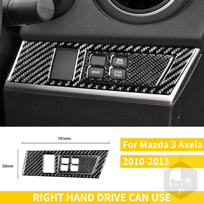 Whole Interior Stickers For Mazda 3 Axela 2010-2013 Carbon Fiber Car Accessories Dash Trim Gear Shift Console Cover Molding