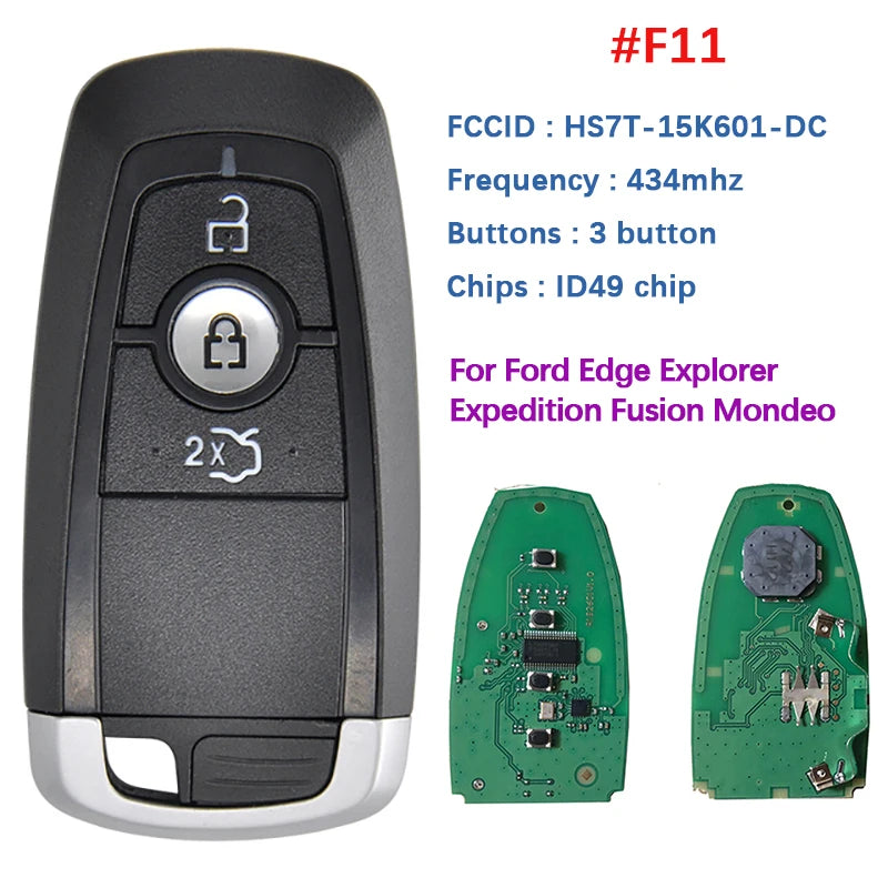 CN018109 315/434/868/902 Remote Key For Ford Edge Explorer Expedition Fusion Mondeo F150 Replacement Smart Keyless Proximity