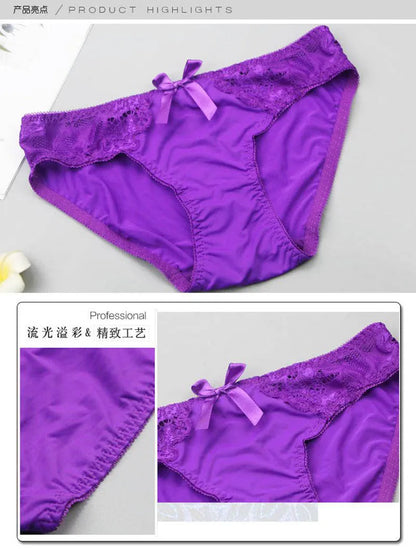 2024 New Sexy Push Up Bra Sets Lace Middle Mold Cup 2 Piece Thongs Underwear Solid Bow BCDE Female Plus Size Lingerie